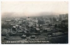 PILOT ROCK Oregon OR STREET SCENE Hotel Town View from Bluff Real Photo RPPC picture