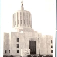c1910s Salem OR Oregon State Capitol RPPC RARE Close Up Real Photo Ford Car A141 picture