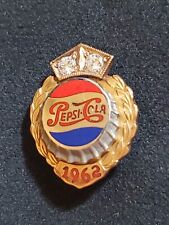 1962 PEPSI 10K Gold Two Diamonds Collectible Lapel Pin - Extremely RARE picture