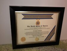 NSA - NATIONAL INTELLIGENCE COMMEMORATIVE MEDAL CERTIFICATE Type-1 picture