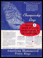 1939 American Hammered Piston Rings Bob Whitaker Bare Knuckle Boxers Print Ad picture