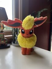 Flareon Pokémon 8” Stuffed Plush Toy TOMY 2016 Eevee Evolution Nintendo picture