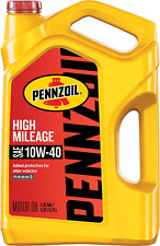 Pennzoil High Mileage Conventional 10W-40 Motor Oil for Vehicles over 75K Miles  picture