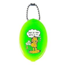Garfield Coin Case Key Chain Rubber Gi picture
