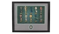 Haunted Mansion 45th Anniversary Skeleton Key Framed Set LE Disney Pin 108878 picture