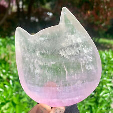 122G  Natural Beautiful Colours Fluorite Crystal Carving Bowl Healing picture
