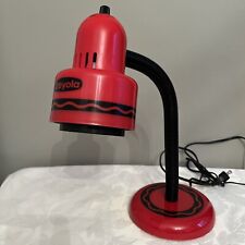 Vintage Crayola Crayon Fun Light  Adjustable Lamp Red Black M9106-02  Works picture