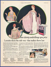 Vintage 1923 LUX Laundry Detergent Soap Bathroom Art Decor 1920's Print Ad picture
