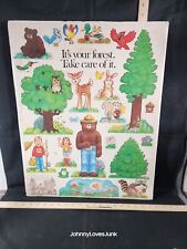 Vintage 1984 Fire Smokey Bear Poster Print “Its Your Forest” Fire Prevention picture