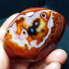 TOP 102.5g Natural Polished Silk Banded Lace Agate Crystal Madagascar A1793 picture
