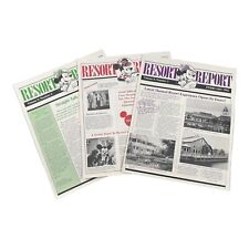 Disney Resort Report Newsletters Set of 3 Newspapers 1992 Ephemera Vintage picture