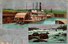 1905 posted UDB Cascade Locks, OR Bailey Gatzert Postcard Sternwheeler picture