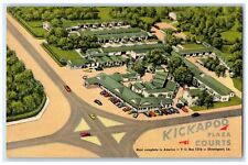 c1940's Aerial View Of Kickapoo Plaza Courts Shreveport Louisiana LA Postcard picture