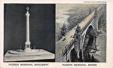 Hudson Memorial Monument and Hudson Memorial Bridge, N.Y.C., 1909 Postcard picture
