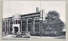 LP68 Bluffton Indiana Community Building 1948 Postcard picture