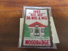 1993 Kee Kee Da Wig A Mig Wood Badge Patch     FX3 picture