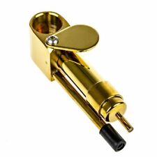 1× Brass Tobacco Smoking Proto Pipe style w Stash Storage Cylinder Chamber picture