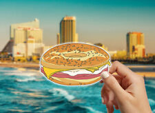 Breafast Sandwich on a Bagel Sticker - New Jersey Memorabilia picture