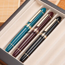 630 Piston Filling Fountain Pen Resin Fine Nib&Golden Clip Writing Pen picture