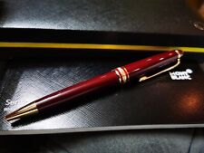 Montblanc Meisterstuck Burgundy 164P Red Classique Gold Trim Ballpoint Pen picture