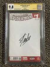 SS CGC 9.8 AMAZING SPIDER-MAN #1 STAN LEE BLANK SKETCH VARIANT 2014 picture