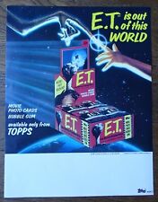 1982 Topps E.T. The Extra-Terrestrial Sell Sheet (NO CARDS) picture
