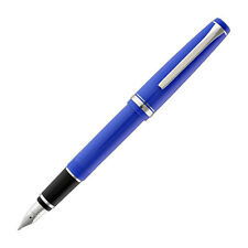 Pilot Falcon Fountain Pen in Resin Blue - Soft Flexible Broad Point - NEW picture
