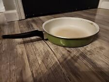 Vintage Sears Heat Core Stainless Steel Skillet Frying Pan Avacado Green-NO LID picture
