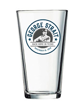 George Strait (Back Home) - Country -  16 oz Pint Pub Beer Glass Seltzer Tea picture