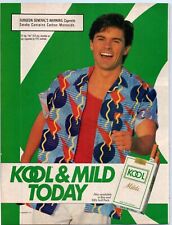 KOOL Cigarettes KOOL & MILD TODAY Young Hunky Man 1984 Print Ad 8