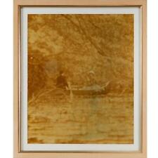 Irving Penn Couple in a Canoe 1954 Signed Photographic Print Matted Framed picture
