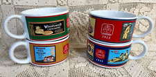 VTG Nabisco Nostalgic Advertising Soup Mugs Cups Ritz Premium 1990s Set of 4 picture