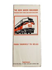 1966 New Haven Railroad Timetable 