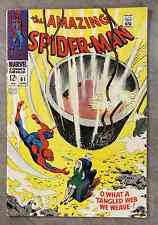 THE AMAZING SPIDER-MAN #61 JUNE 1968 *1st GWEN STACY COVER* letters cut .5 picture