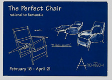 HENRY GLASS ARCHITECT LEGEND~150 YEARS OF CHAIR DESIGNS SHOW & SALE~ADV POSTCARD picture