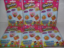 SHOPKINS FASHION TAGS LOT OF (6) PACKS NEW SEALED 1 TAG & STICKER picture