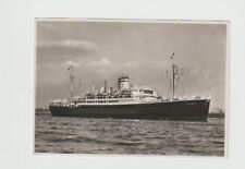 German RPPC of the liner Caribia; launched 1932; captured by British July 1945 picture