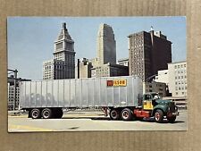 Postcard Cincinnati OH Ohio Downtown Skyline Wilson Freight Forwarding Old Semi picture