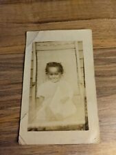 Antique African American Baby Smiling Post Card Photograph picture