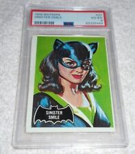 1966 Topps Batman #27 Sinister Smile Cat Woman Black Bat PSA 4 VG EX picture