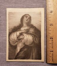 Vintage Antique Catholic Mary 1953 German Prayer Card H96 picture