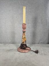 Beautiful Vintage Victorian Style Candlestick Lamp Pink picture