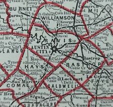 Vintage 1892 TEXAS Map 22