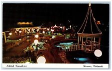 Denver Colorado Postcard Elitch Garden Amusement Park Night Scene c1960 Unposted picture