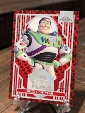 2023 Topps Chrome Disney 100 Buzz Lightyear #61 Black Red Mickey Refractor /28  picture