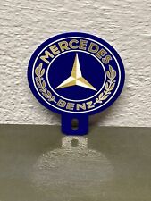 MERCEDES BENZ Metal Plate Topper Sign Sales Service Dealership Gas Oil Auto picture