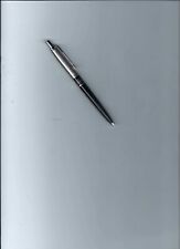 Vintage Parker Black Calendar Jotter W/Brushed Chrome BallPoint Pen Brass Thread picture