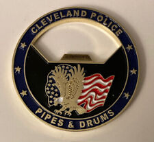Cleveland Police Pipes & Drums Medallion Honoring Our Fallen Since 1996 Coin picture