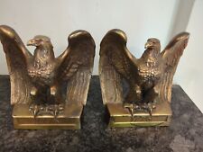 Vintage American Federal Brass Eagle Single Bookend PMC 114B Pair Heavy picture