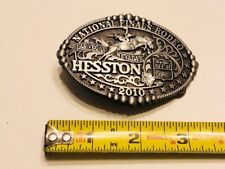 Vintage 2010 Hesston National Finals Rodeo Belt Buckle picture